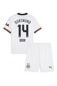 Borussia Dortmund Maximilian Beier #14 Babytruitje 3e tenue Kind 2024-25 Korte Mouw (+ Korte broeken)